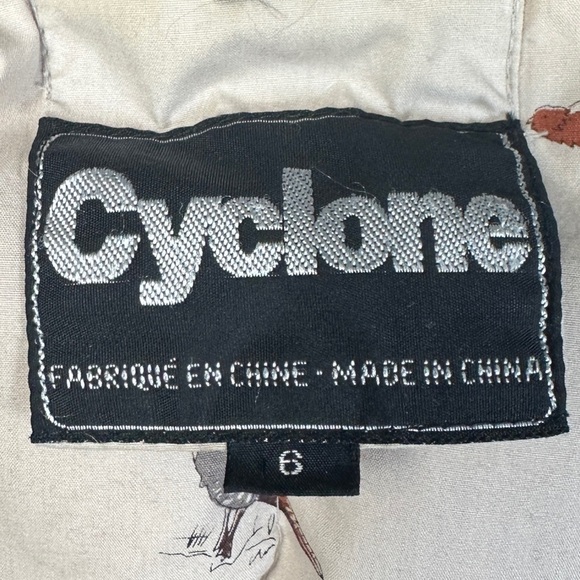 Cyclone Vintage Coat | Down/Feather filling | Quilted |  Size 6 | Dark Grey - Picture 8 of 11